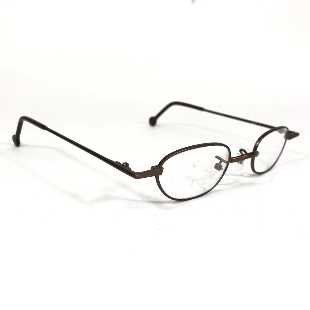 Vintage la Eyeworks Eyeglasses Frames ELOISE 445 Matte Brown Round 42-20-130
